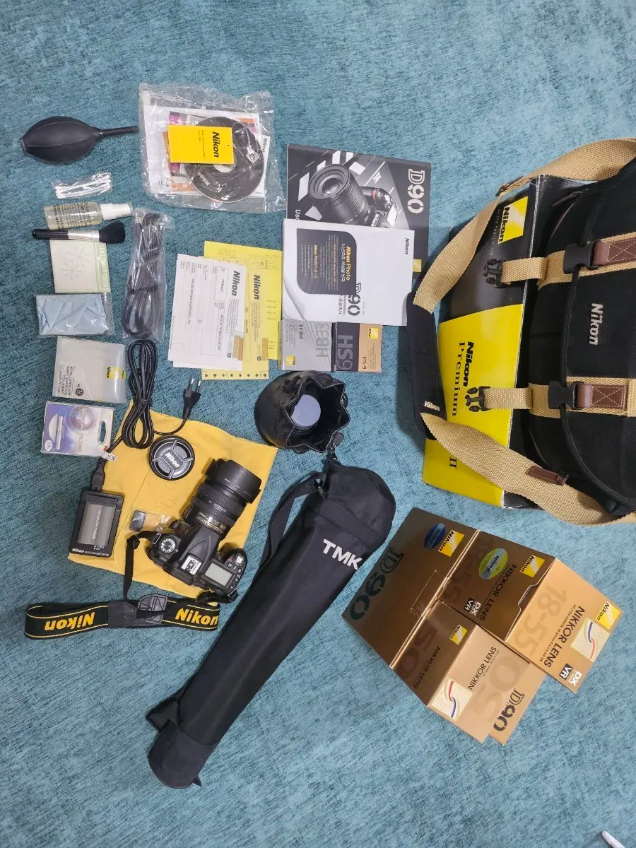 니콘 D90 DSLR 카메라 렌즈 포함 풀세트