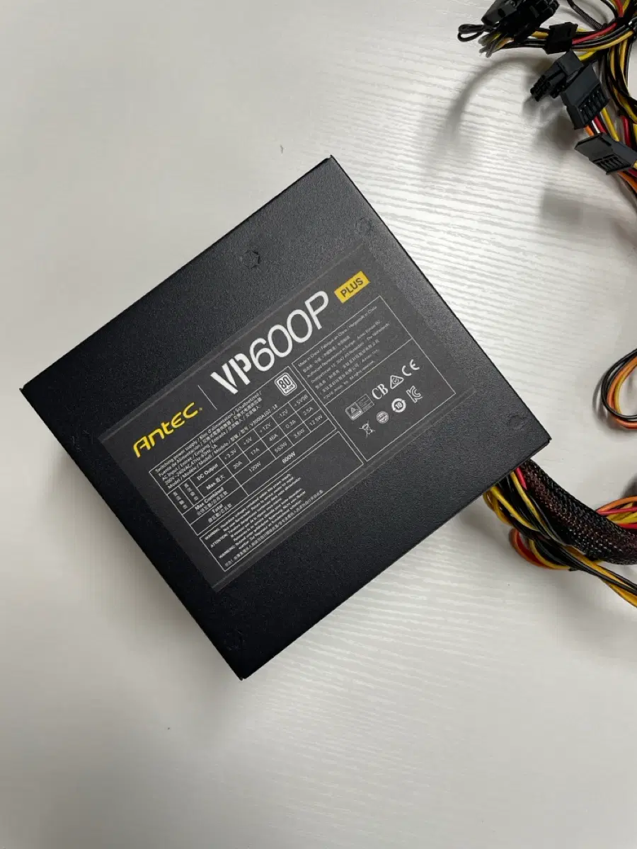Antec VP600P 80PLUS 600w 파워 서플라이 + 전원선 증정