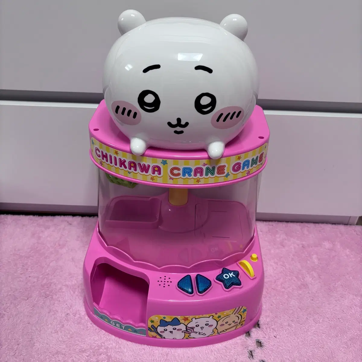 키디랜드 치이카와 마스코트 크레인 게임 작동 가능