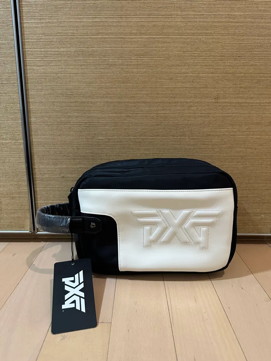 PXG 골프 파우치백 블랙/아이보리