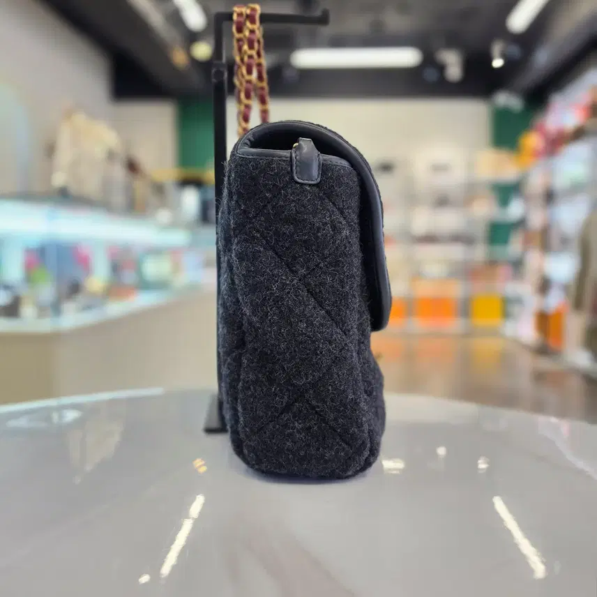 샤넬 2526 FW 울 맥시 라지 탑 핸들 플랩백 내장칩 AS5850 사진 6
