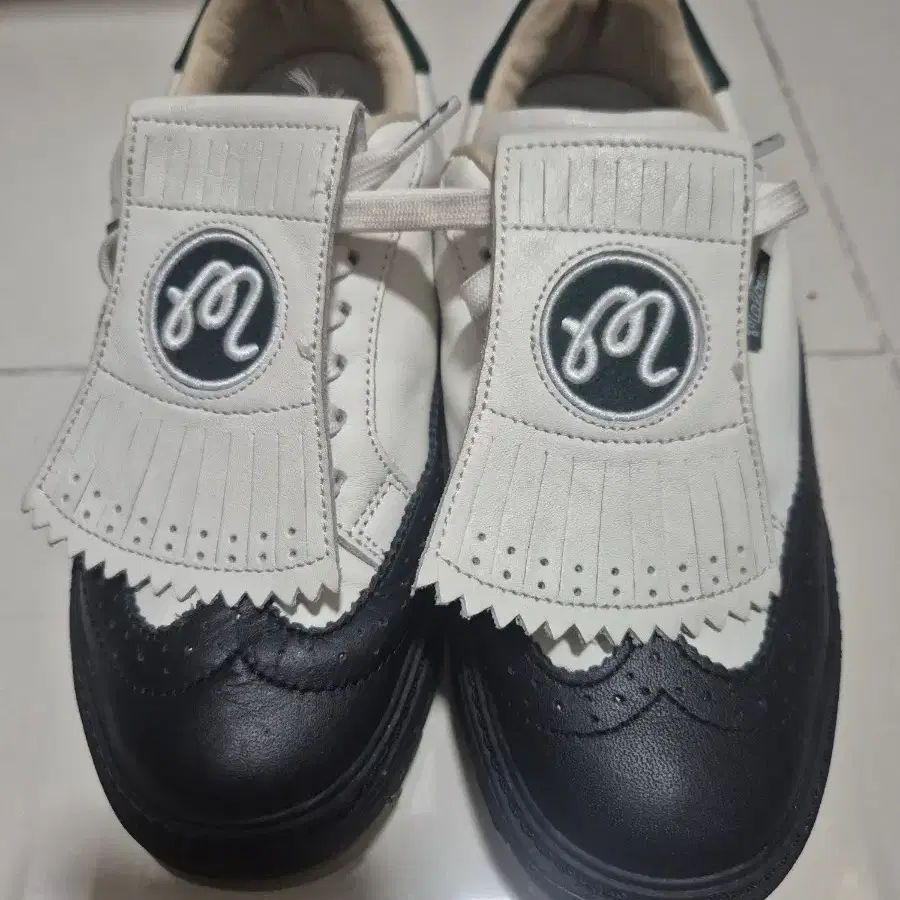 말본코스 CREAM GREEN BLACK 골프화