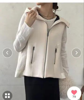 doudou 이소재 절개 충전솜 베스트 새상품 택 포함