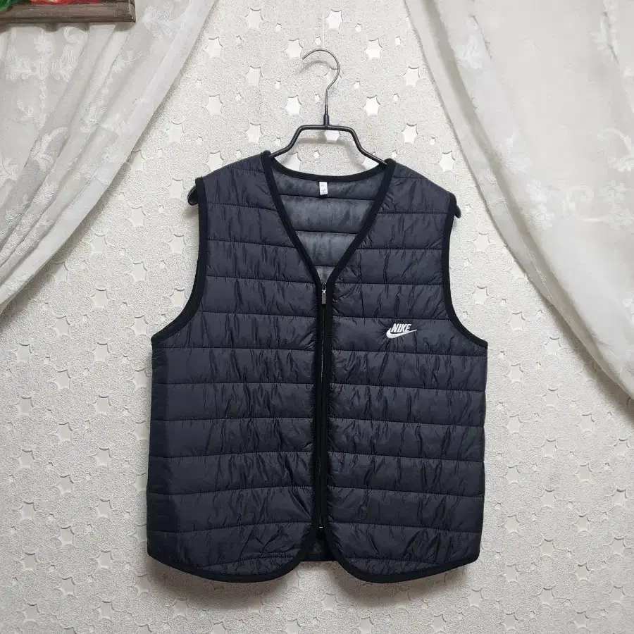 블랙 솜패딩조끼 여성90