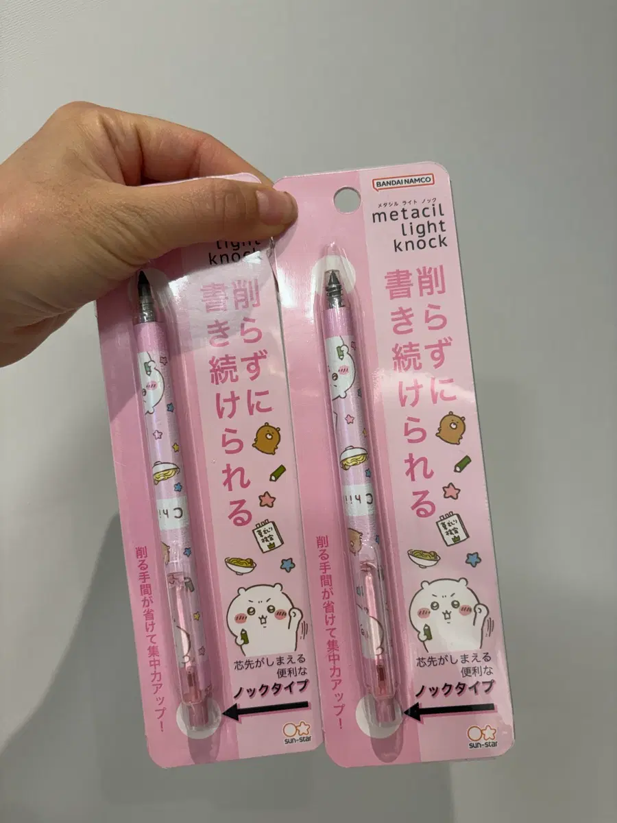 반다이남코 치이카와 메타실 라이트 노크 연필펜슬 (핑크)