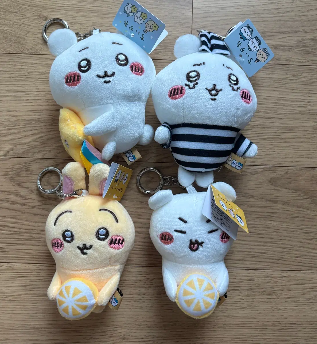 치이카와 봉제 인형 키링 4종