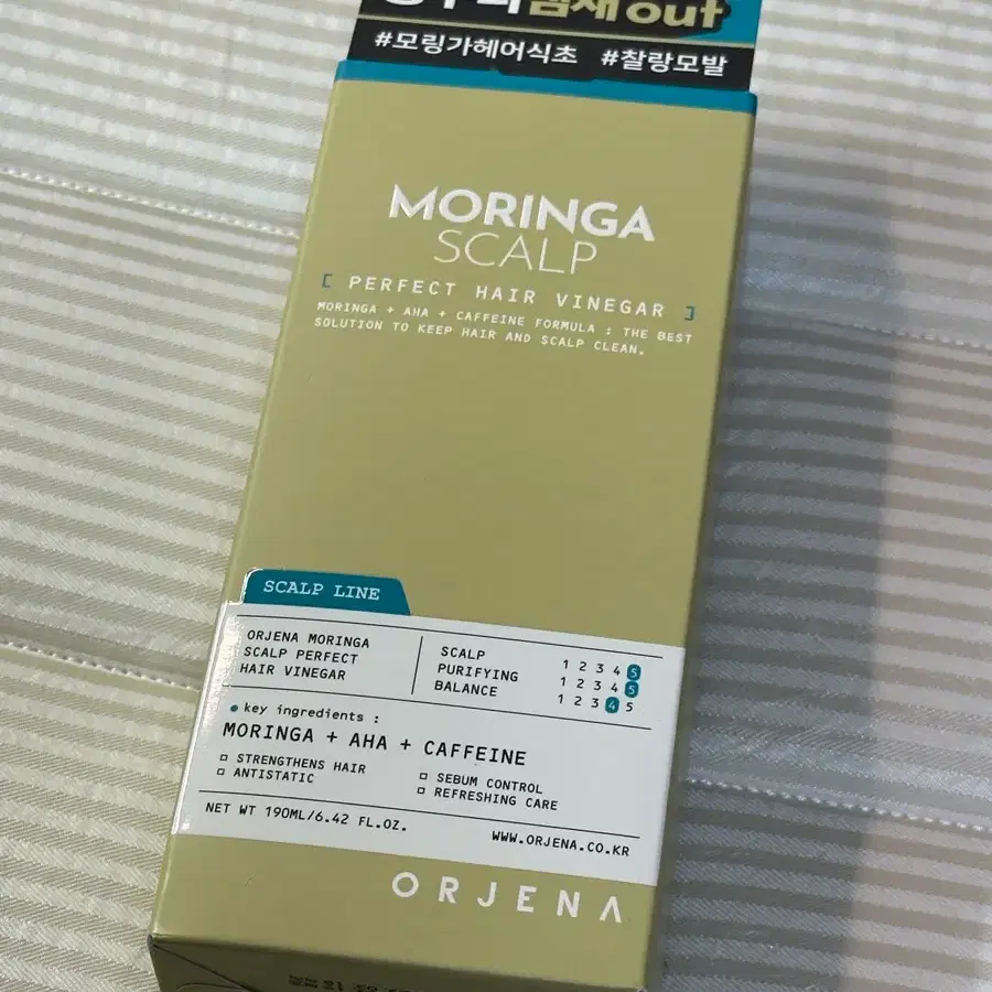 오르제나 모링가 스칼프 퍼펙트 헤어 식초 190ml