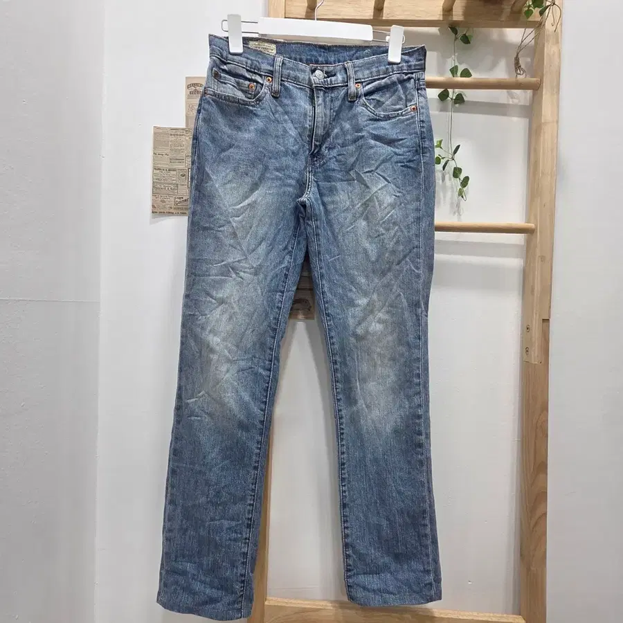 [W30 L32]Big E 리바이스 프리미엄 511 슬림핏 연청 데님 팬츠