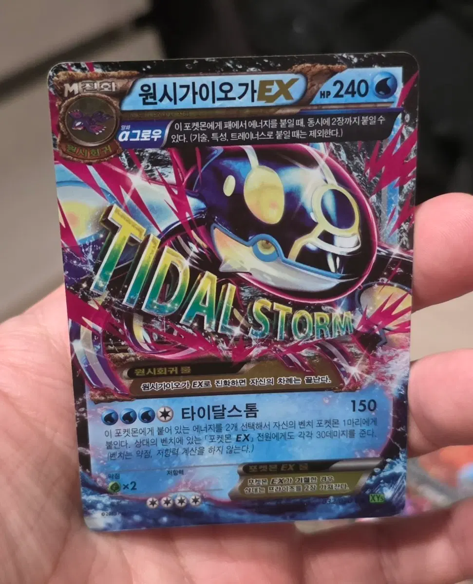 포켓몬 카드 M원시가이오가 EX XY5