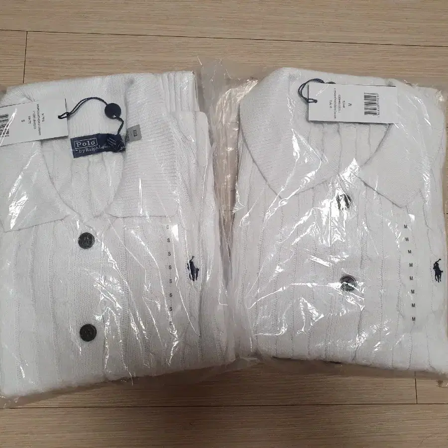 (새상품) 폴로 랄프로렌 케이블 가디건_폴로 꽈배기 가디건 화이트S/M