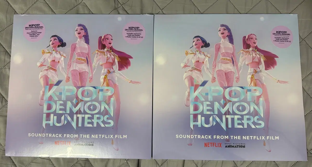 케이팝 데몬헌터스 LP 스모키 푸시아 & 픽쳐 디스크판 일괄 판매 합니다