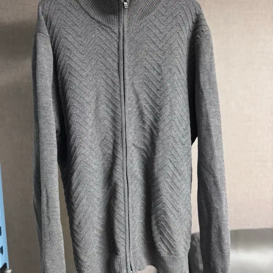 DKNY 남성 집업 니트 그레이 L사이즈 (105~110) 새거급.!