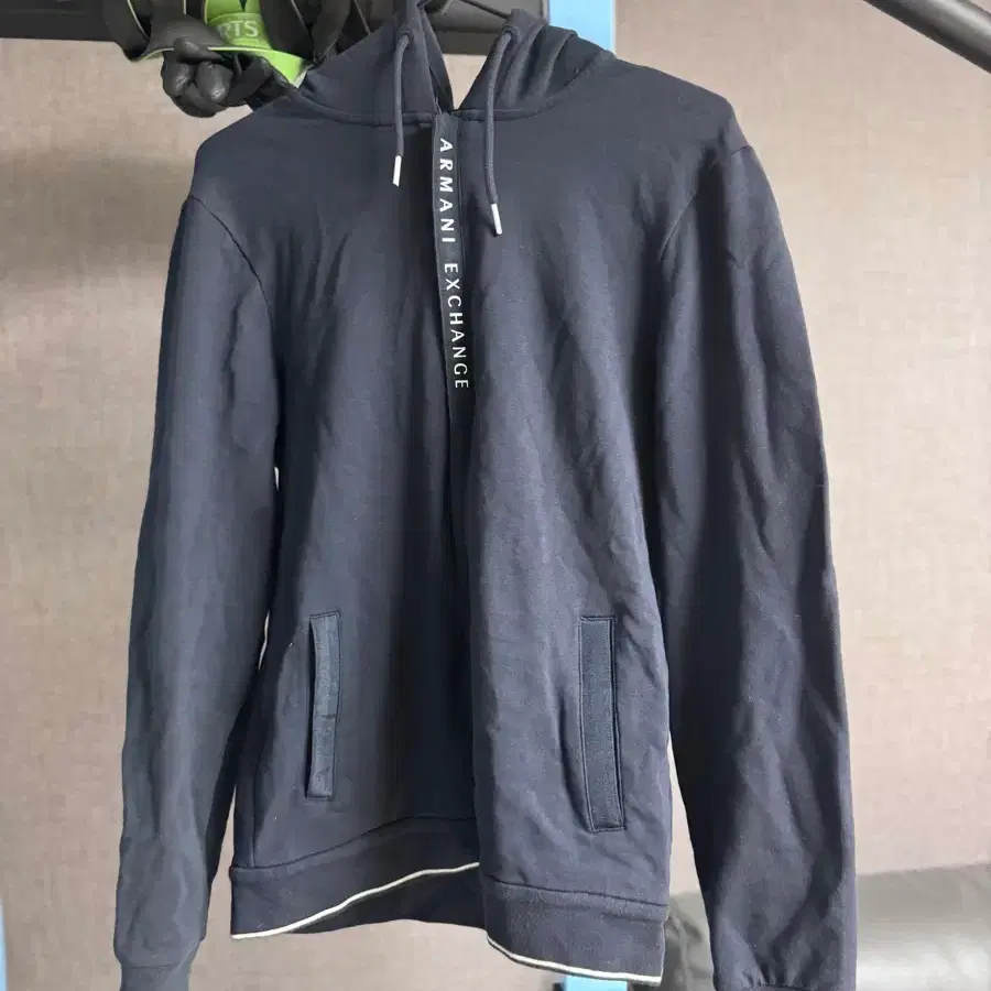 ARMANI EXCHANGE 네이비 후드집업 S