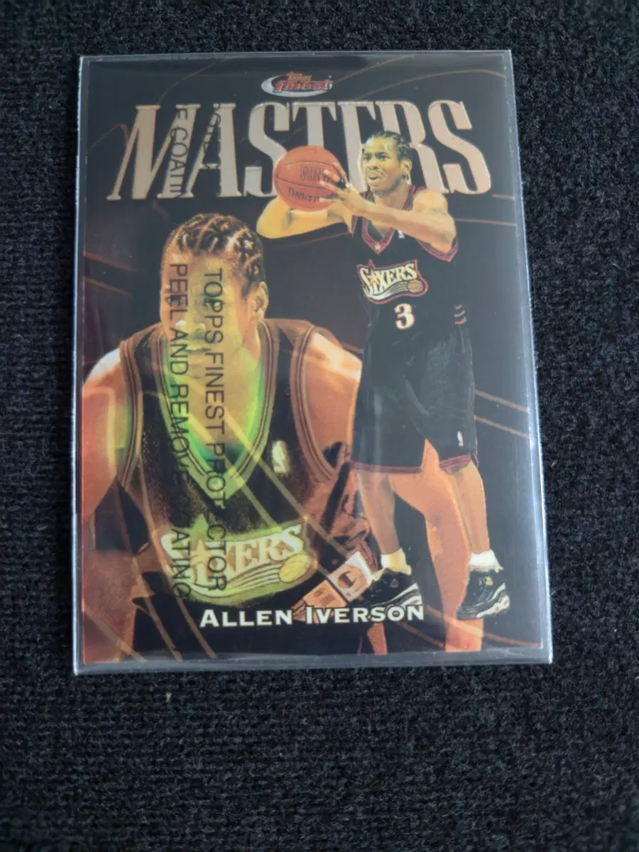 Allen Iverson Finest 1997-98 Masters With Protective Coating Peel Unpeeled