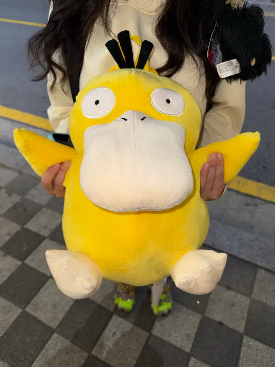 포켓몬 고라파덕 대형 인형 가방 백팩