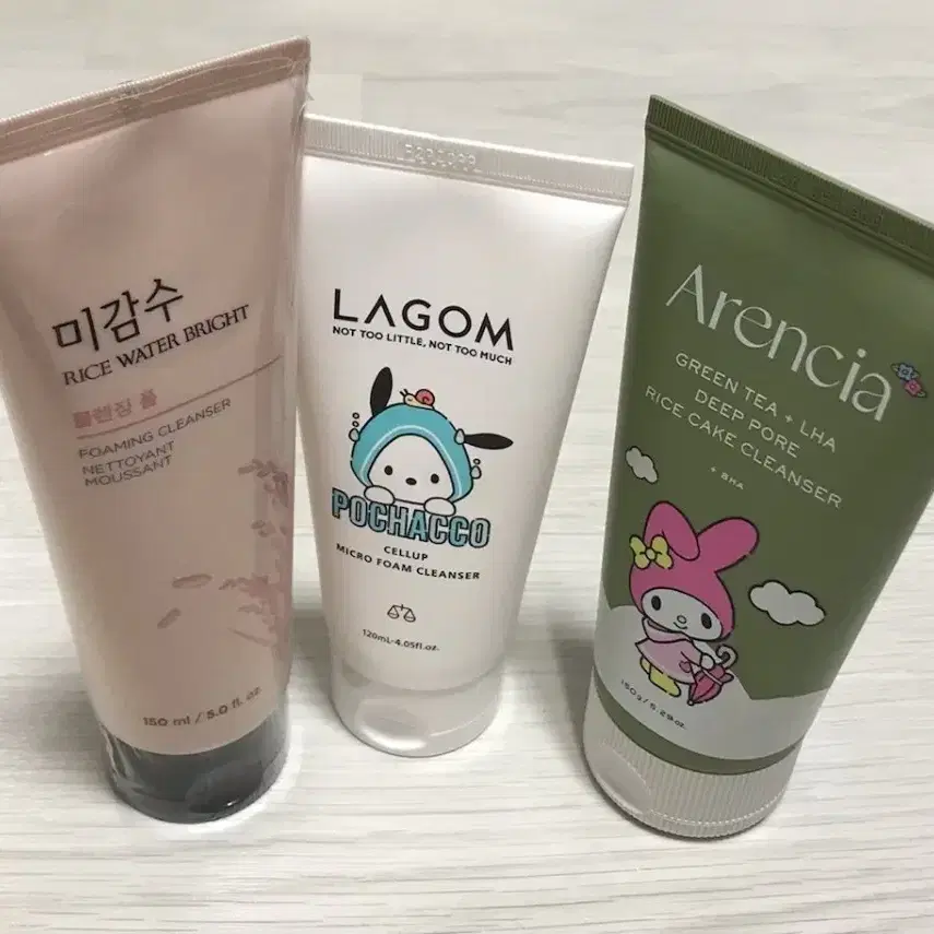 [새상품_정품] 라곰 폼클렌저+아렌시아 떡솝+미감수 클렌징폼 3종