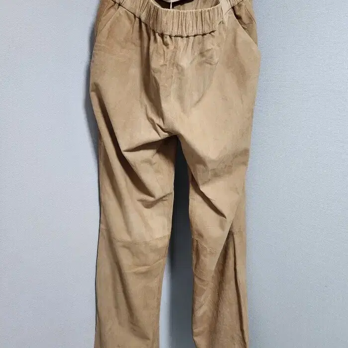 GEOGIO BRATO   PELLA LEATHER baige pant