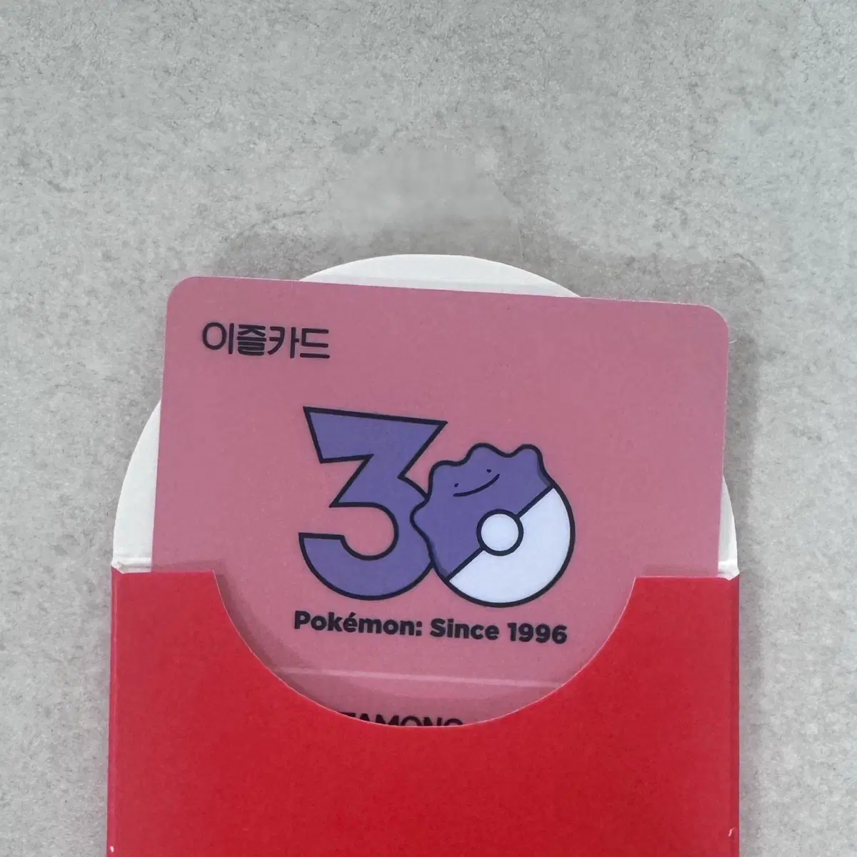 포켓몬스터 30주년 이즐 교통카드 메타몽