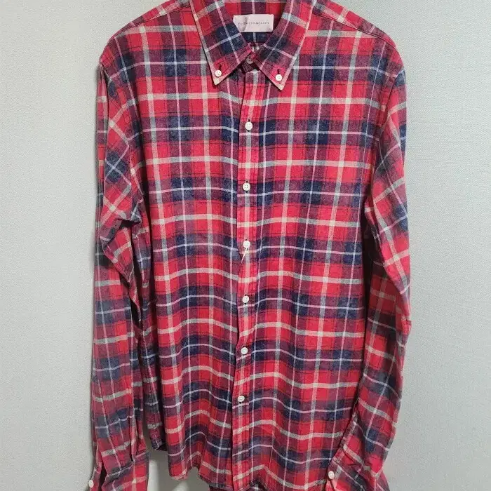 FAITH CONNEXION REGULAR BLEACHED CHECK SHIRT