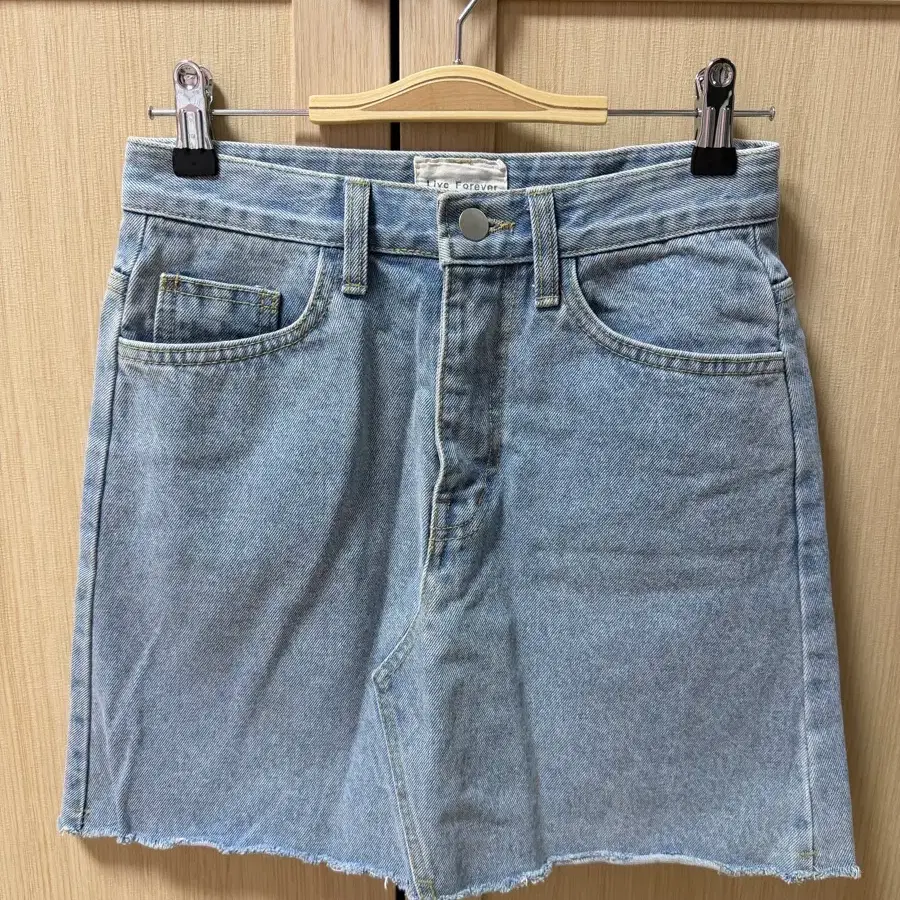 빈티지 연청 미니스커트 S
