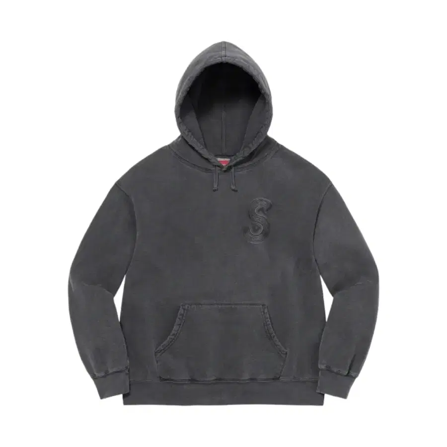 [새상품] 슈프림 (Supreme) 오버다이드 S 로고 후드 블랙 XL