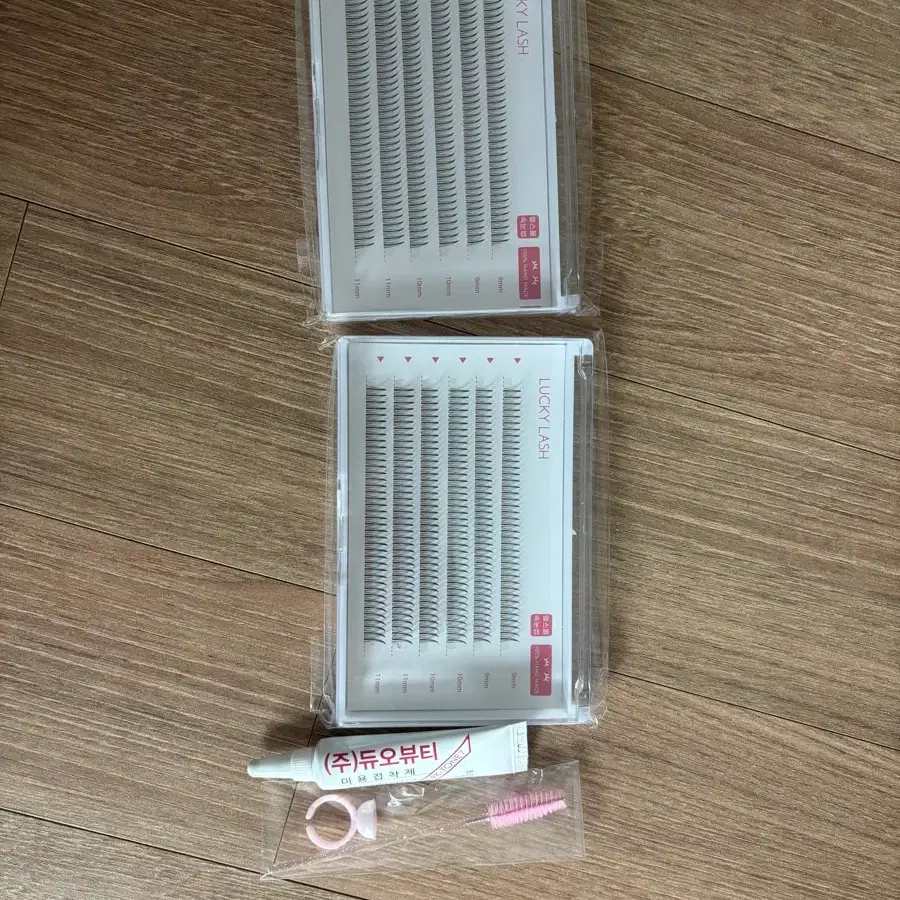 가닥 속눈썹+글루