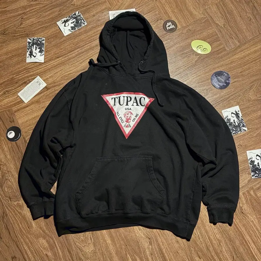 MADE IN USA 투팍 게스 부틀렉 후드티