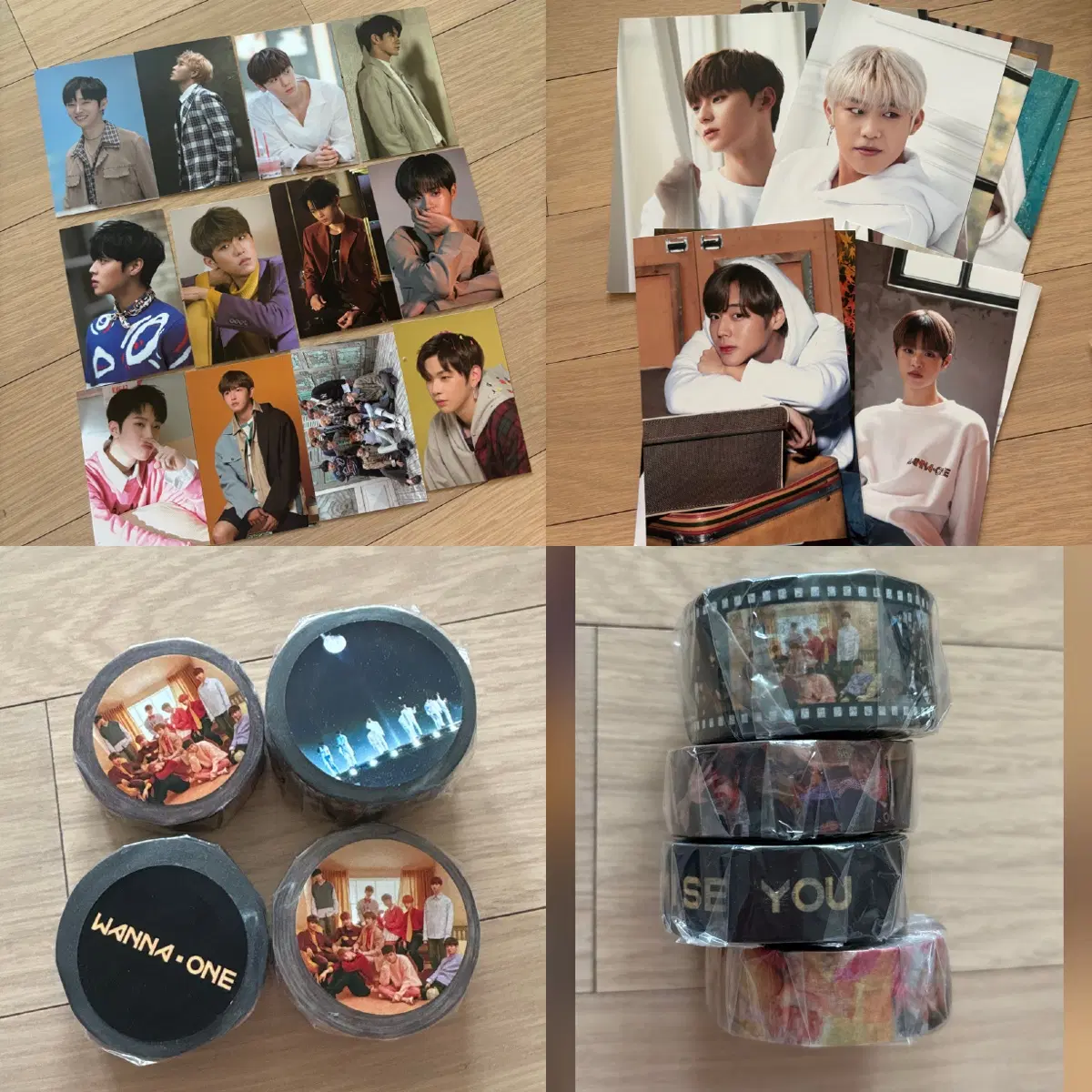워너원 굿즈 워너블 포토 카드 포카 마스킹 테이프 스티커 윤지성 하성운 황민현 옹성우 강다니엘 김재환 박지훈 박우진 배진영 이대휘 라이관린