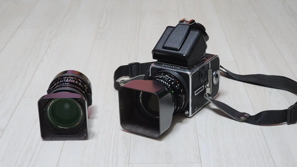 [정비완료/6개월as보증]핫셀블라드503CX + 80mm와 50mm 2렌즈 풀셋(PM5프리즘파인더포함)
