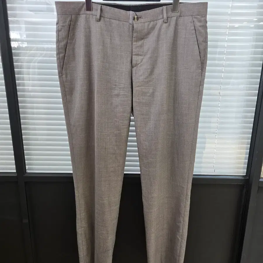조르지오 아르마니 울 린넨 블렌드 클래식 슬랙스 팬츠