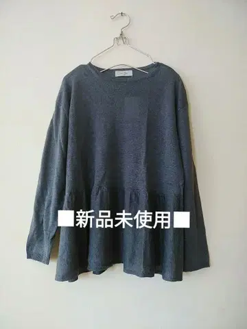 미사용 새상품 doux bleu 드 블루 린넨 풀오버 올리브 그레이