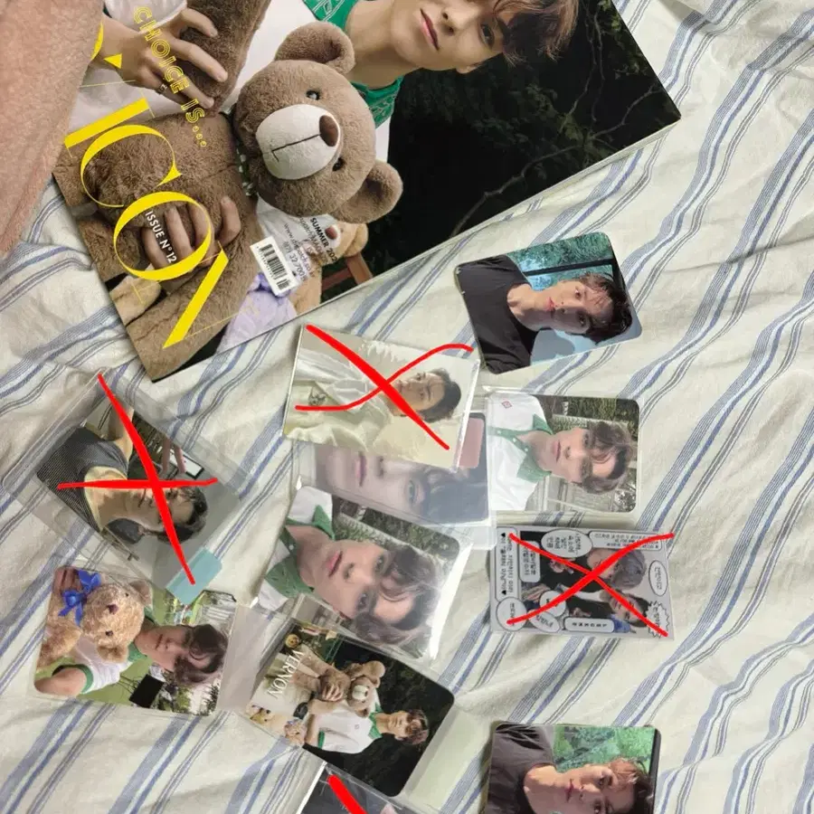 디아이콘 버논 잡지+포카+스카프 양도