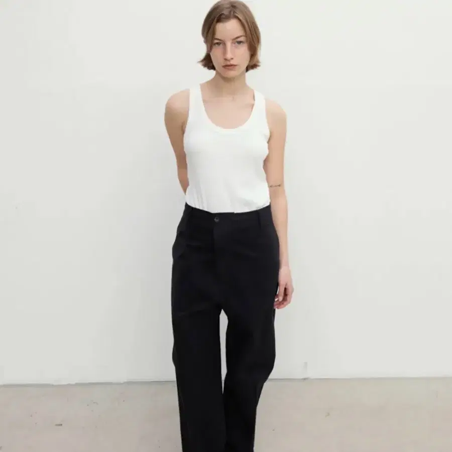 모노하 cotton volume pants 네이비 1