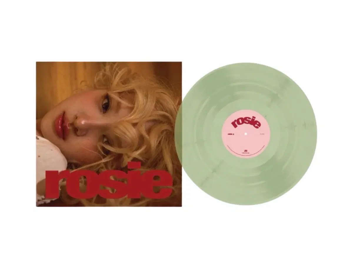 로제 정규 1집 로지 US 스포티파이 팬 한정 LP 코크 클리어 그린 LP 판매 합니다.