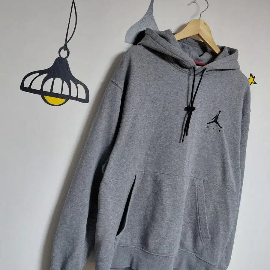 Jordan Air 후드 티셔츠 그레이 (XL / 105)