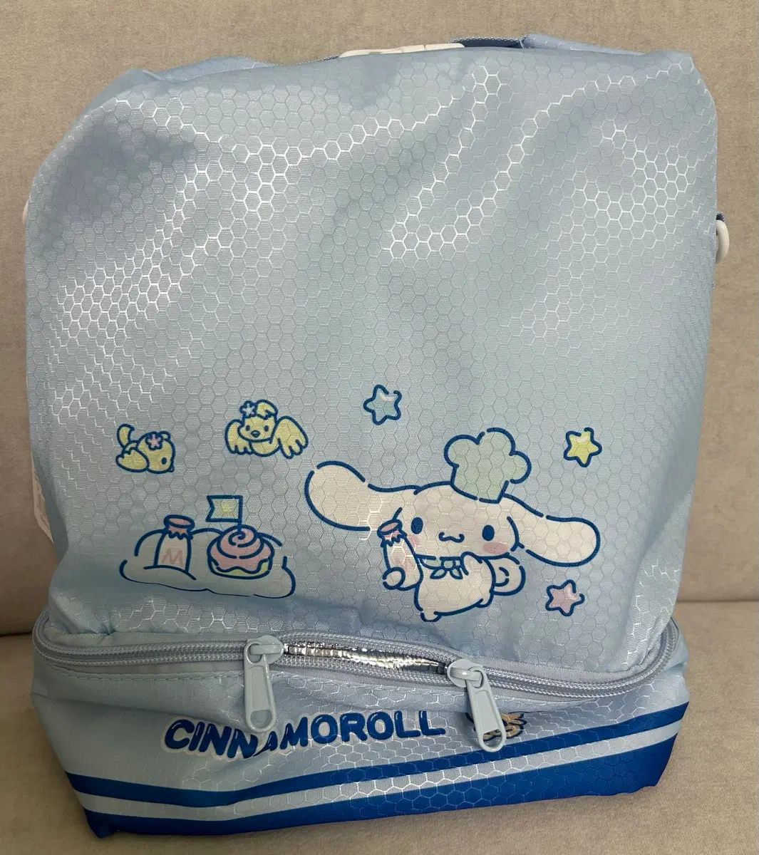 (미사용) 시나모롤 2단 보냉백