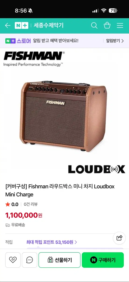 피쉬맨 LOUDBOX MINI CHARGE 앰프