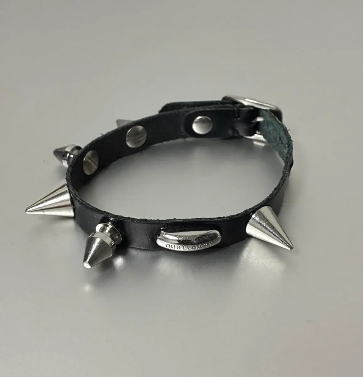 Our Legacy Studded Leather Bracelet