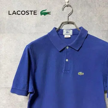 LACOSTE 라코스테 피케 셔츠 블루 자수 로고