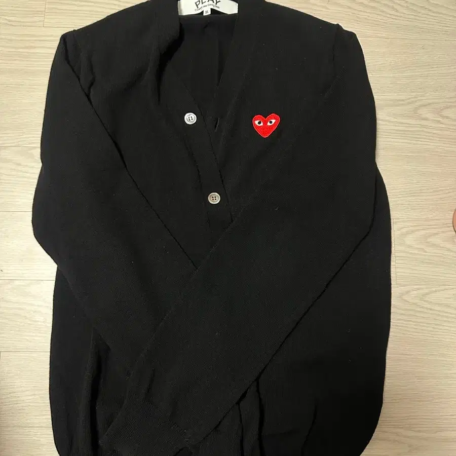 꼼데가르송 가디건 XL