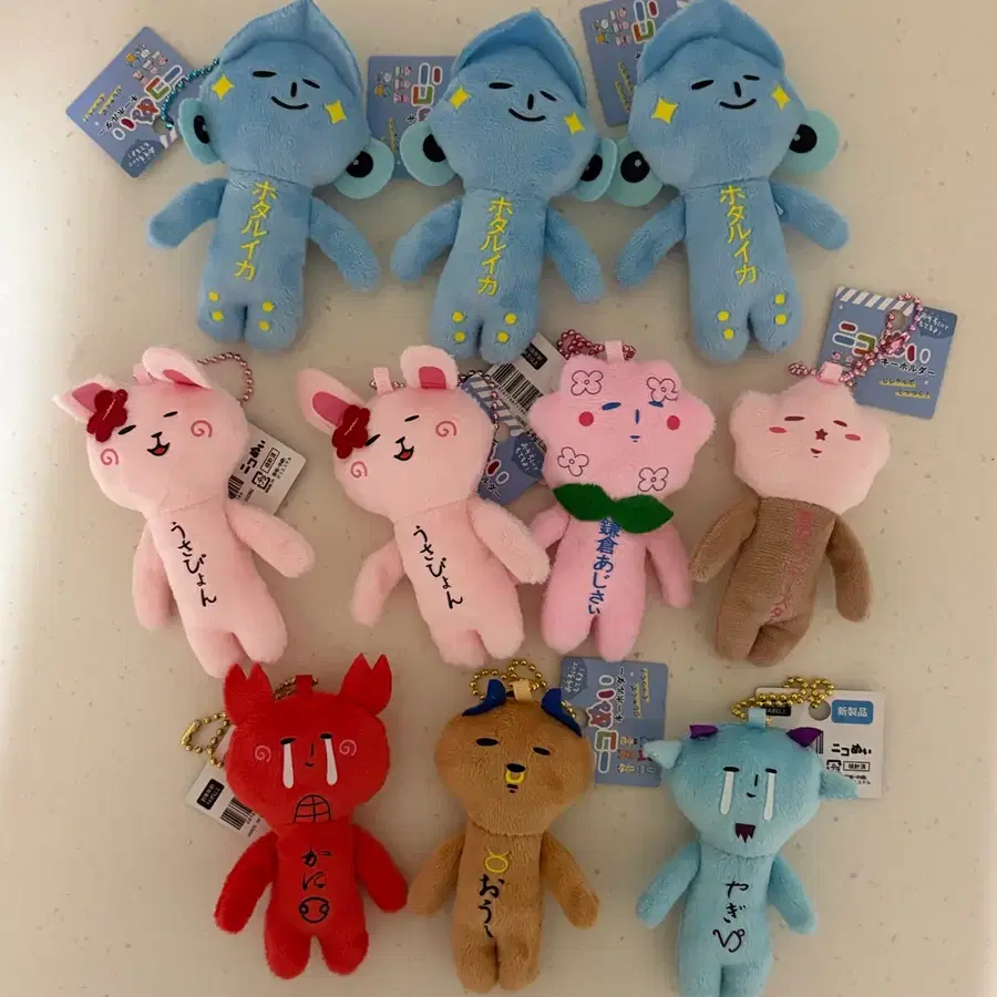 유키오 반딧불 오징어, 토끼, 수국, 핑크 불가사리, 게자리, 황소자리, 염소자리 개당판매