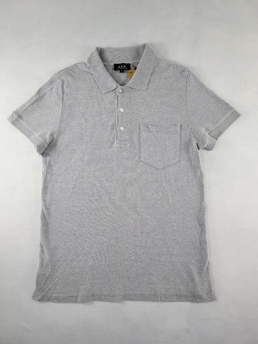 (정품) A.P.C. 그레이 반팔 카라티