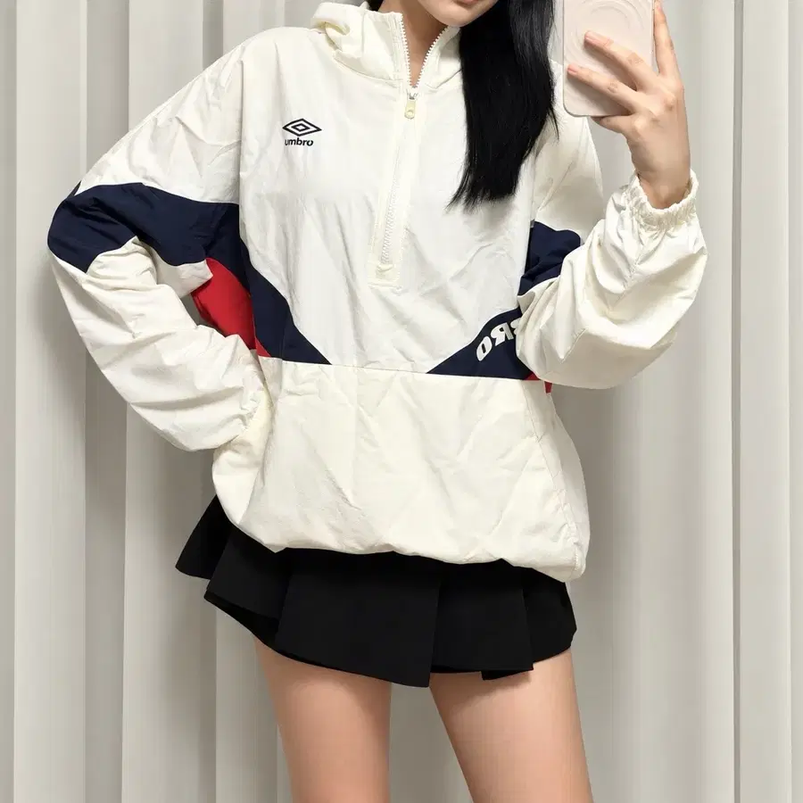 엄브로 하프 집업 아노락 자켓