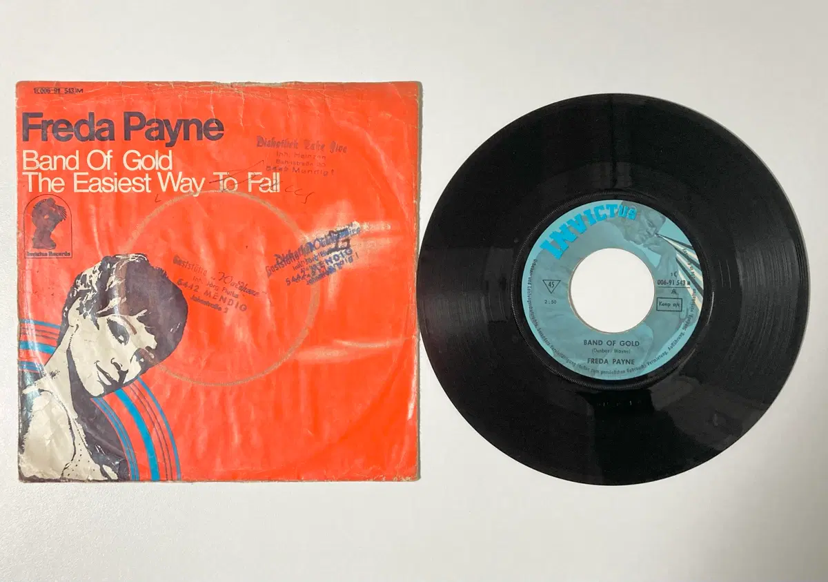 바이닐 Freda Payne 독일 초판 7인치 Band Of Gold