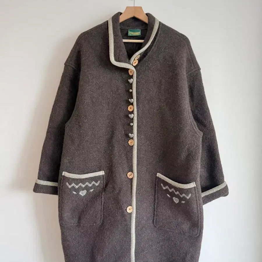 가이거(GEIGER) 울 코트(AUSTRIA, 울 마크)