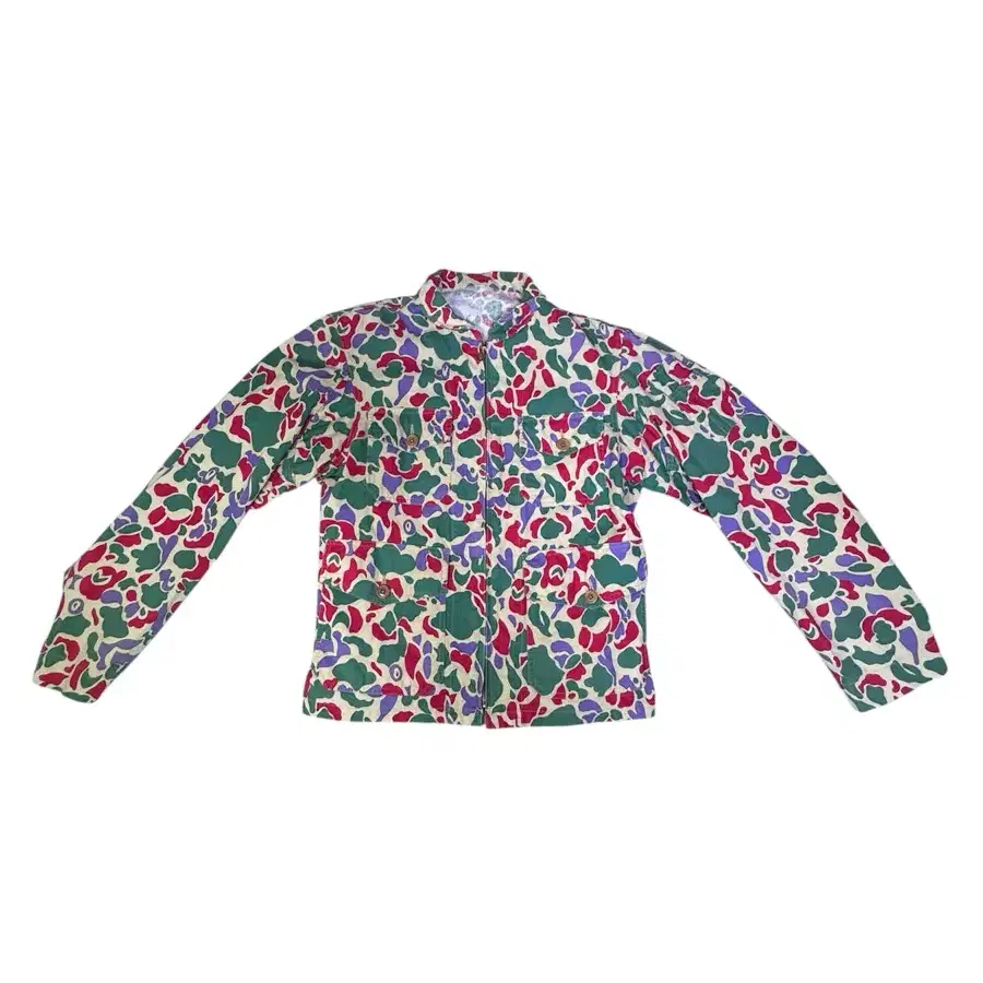빈티지 박테리아 아메바 카모 bacteria amoeba camo 밀리터리 집업 OS