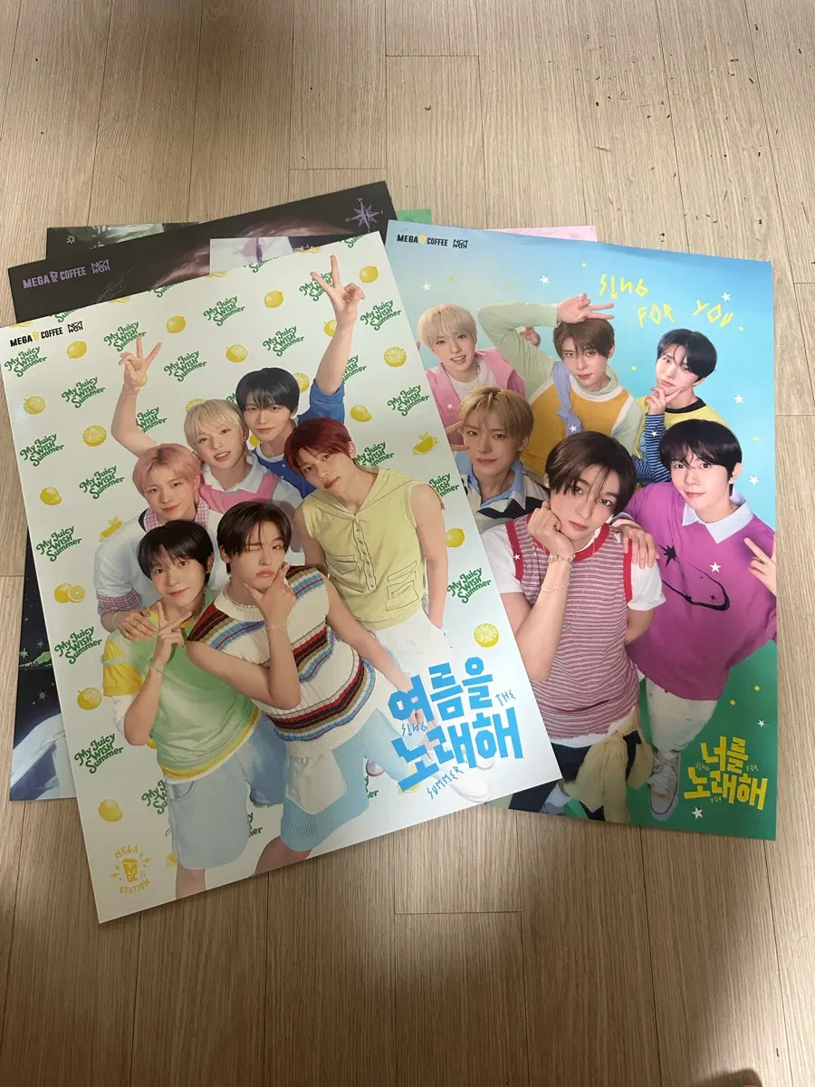 (5매일괄) 엔시티 위시 메가커피 포스터
