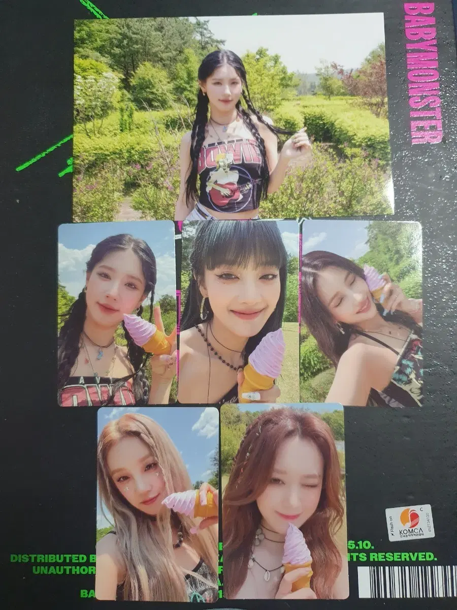 아이들 콘서트 네버랜드존 특전 미연 인화사진 포카5종세트