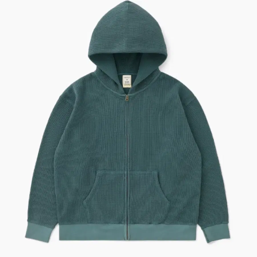 카키스 와플 후드집업 Teal (S)
