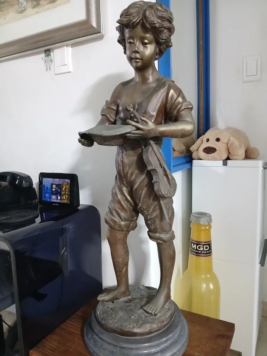 유럽 앤틱 대작 브론즈 유랑소년